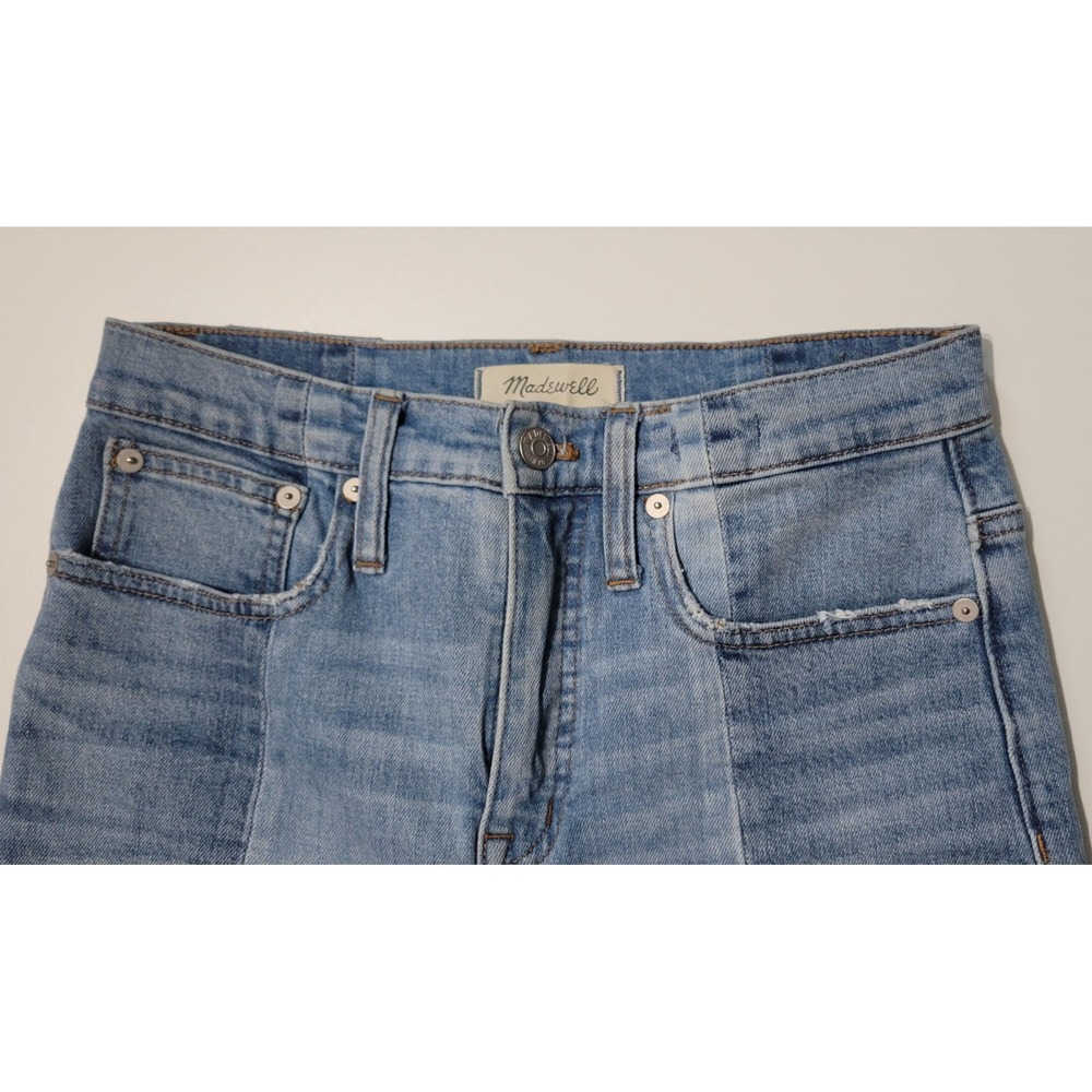Madewell Two-Toned Classic Straight Jeans - Picture 4 of 8
